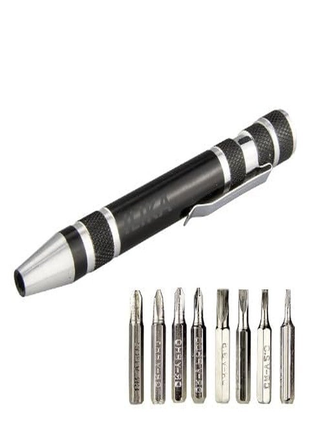 ILIKA Mini Screwdrivers Set, 8-in-1, Black - Image 1